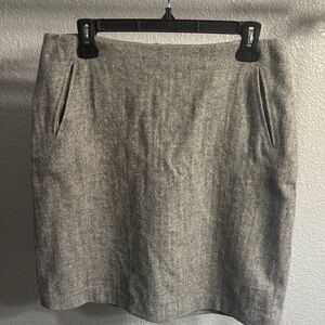 Talbots Women's Gray Pencil Skirt